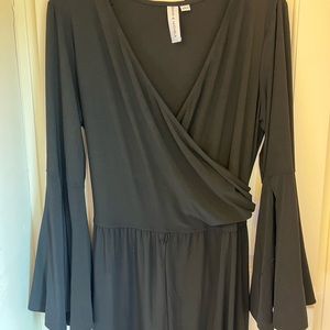 NWOT Black jumpsuit with flare sleeves!!